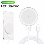 15W Ultra Thin Wireless Charger, Fast Qi Charging Pad with Compact 6cm Size, Lightweight Portable Design for Desk Bedroom Trave