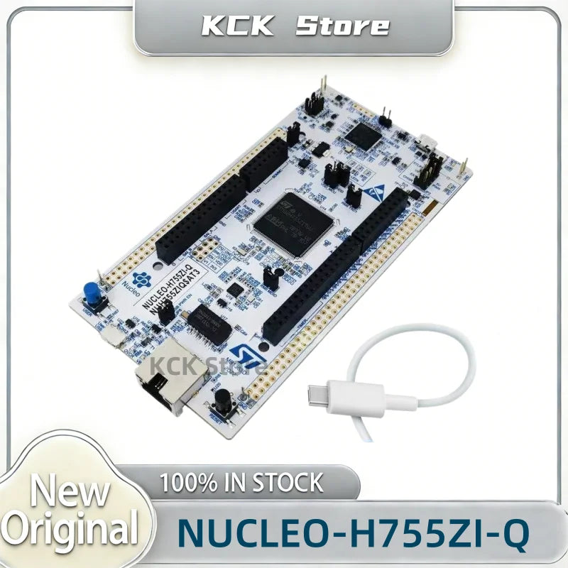 Authentic NUCLEO-H755ZI-Q STM32 Nucleo-144 development board with STM32H755ZI MCU, SMPS, supports Arduino, ST Zio