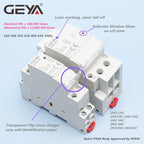 GEYA Din Rail Mounted Household Modular AC Contactor for Smart Home/Hotel - AC220V, 2P, 16A/20A/25A, 2NC/2NO/1NO1NC, 50/60Hz
