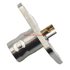 1Pcs Q9 BNC Female Jack Mount Socket 4Holes Flange Connector Q9 BNC Female Jack Flange(25*25mm) Panel Chassis Coax Brass Copper