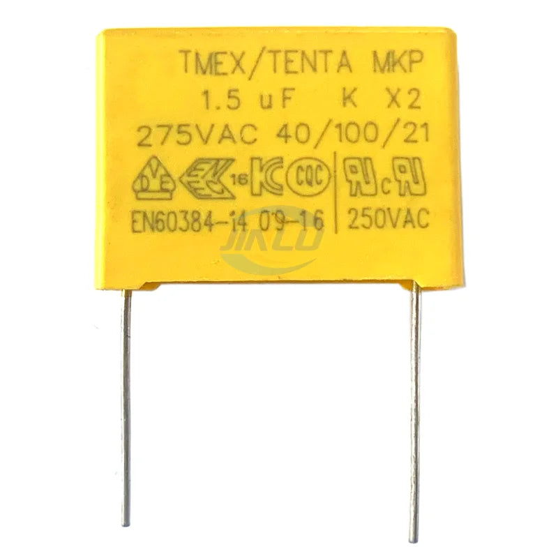 5pcs X2 Safety capacitor 27.5mm 275VAC 275V 1uF 1.2uF 1.5uF 2uF 2.2uF 3.3uF Polypropylene film capacitor