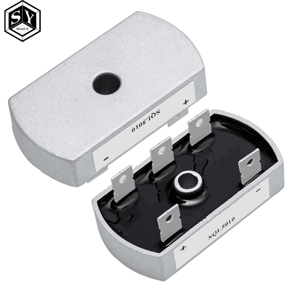 50A 1200V SQL5010 Aluminum Metal Case 3 Phase Diode Bridge Rectifier 50Amp SQL50A Module