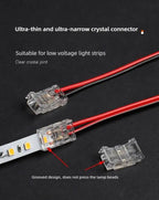 SMD Crystal Joint 2 3 4 5Pin LED Wire Connectors Solderless For 5mm 8mm 10mm Quick Terminal Block Strip Light Wire Connection