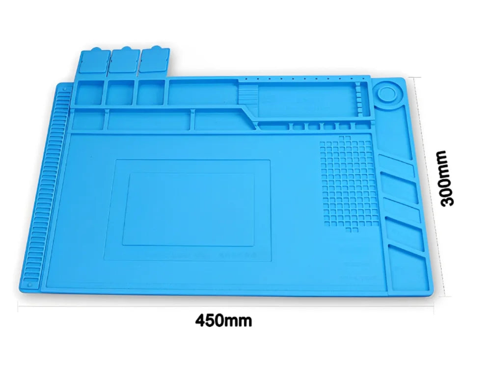 Silicone Soldering Mat ESD Antistatic Heat Insulation Motherboard Electronics Phone Repair Maintenance Working Platform Pad