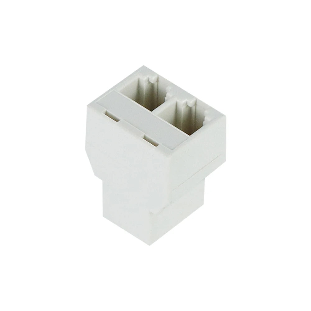1pcs RJ45 Splitter Adapter 1 to 2 Dual Female Port CAT5/6 LAN Ethernet Socket Network Connection Splitter Adapter