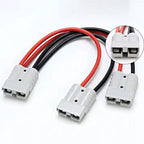 1pc Adapter 50A For Anderson Plug Connector Double Y Adapter 4mm Car Cable 4 Square Wires 30cm For Forklifts Stackers Vehicles