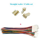 5sets KF2510 Wire Cable Connector 2/3/4/5/6/7/8/10P 2.54mm Pitch Single Head 22AWG 24AWG 26AWG with Pin Head Socket