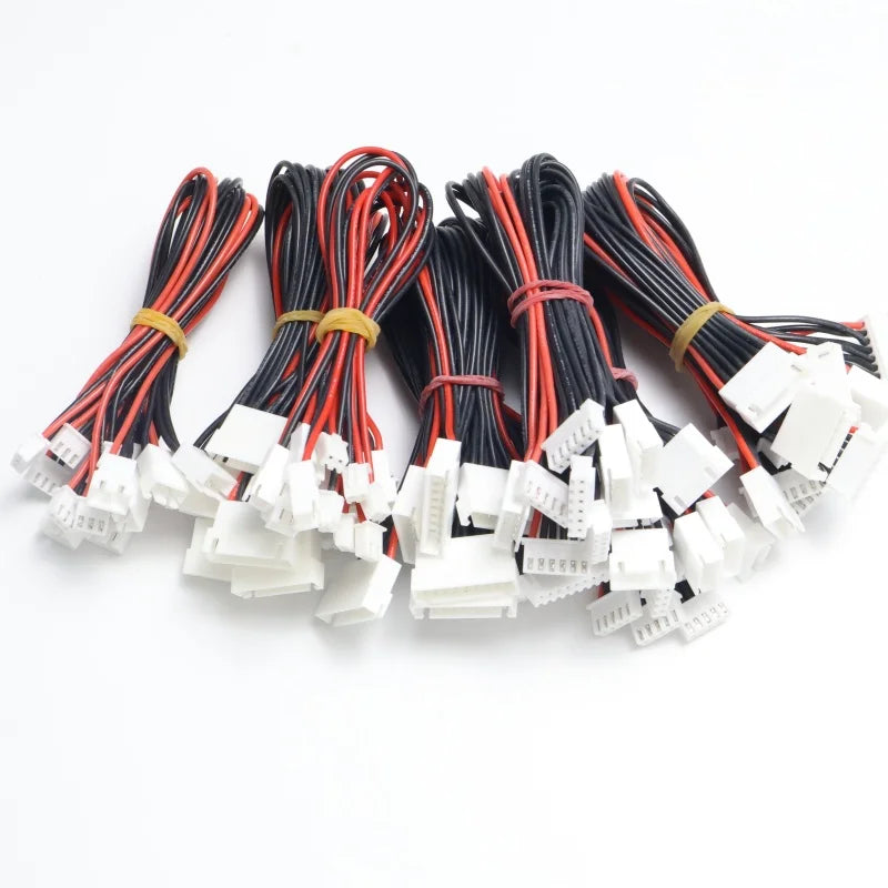 10pcs JST-XH 1S 2S 3S 4S 5S 6S 7S 8S 30cm 22AWG Lipo Balance Wire Extension Charged Cable Lead Cord for RC Lipo Battery charger