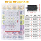 DIP SMD Zener Diode TVS Diodes Fast Switching Schottky Diode Assorted Kit DIY Mix Electronic set
