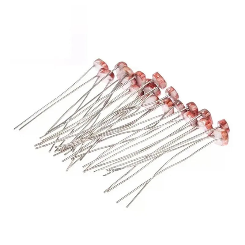 100PCS/lot  LDR Photo Light Sensitive Resistor Photoelectric Photoresistor 5528 GL5528 5537 5506 5516 5539 5549 For Arduino
