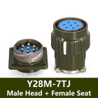 Y28M Aviation Connector YP28 28mm Aviation Plug Aviation Socket 4/7/8/10/12/14/19/24/32/37 Pin Male Female Cable Joint