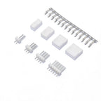 10Sets KF2510 Connector 2.54mm Straight / Curved Pin Header 2/3/4/5/6/7/8/9/10P ( Plug Male + Female + Terminal ) Kit