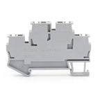 STTB 2.5 DIN Rail Terminal Block 50Pcs, Double Layer 2.5mm² Spring Clamp Compact Electrical Connectors for Industrial