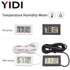 LCD Digital Indoor Outdoor Thermometer Thermo Hygrometer Probe Tester Incubator Aquarium Temperature Humidity Meter Sensor Gauge