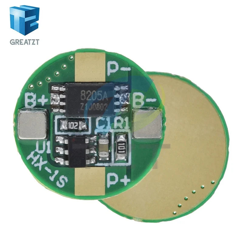 GREATZT 1/5/10PCS 1S 3.7V 2.5A 14500 Lithium Lipo Cell Battery Charger Board Li-ion Battery Charging PCB BMS Protection Module