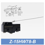 Z-15 Micro Limit switch Travel Switch Small Horizontal Roller Lever 15A 250V 1NO1NC Normally Open Normally Closed Travel Switch