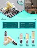 1-10pcs E14 LED Bulb Lamp 3W 5W 9W AC 220V-240V Mini Corn Bulb Light 2835SMD 360 Beam Angle Replace Halogen Chandelier Lights