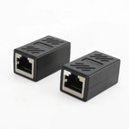 Metal Shielded RJ45 Coupler Female to Female, Ethernet Cable Extender Joiner, Anti-Interference LAN Adapter for Cat5e Cat6