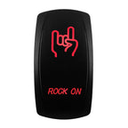 Red Led Light Rocker Switch 12V/24V SPST DPDT Toggle Switch ON OFF/ ON OFF ON Backlight Latching / Momentary Dash Panel Control