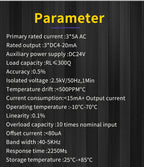 3 Phase Current Transmitter 2A 5A 10A 20A 50A 4-20mA 0-10V 0-5V AC Current Transducer AC Current Sensor