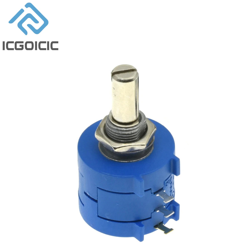 1Set 3590S Multiturn Adjustable Resistor Potentiometer Kit 100 200 500 1K 2K 5K 10K 20K 50K 100K Ohm With Potentiometer Knob A03