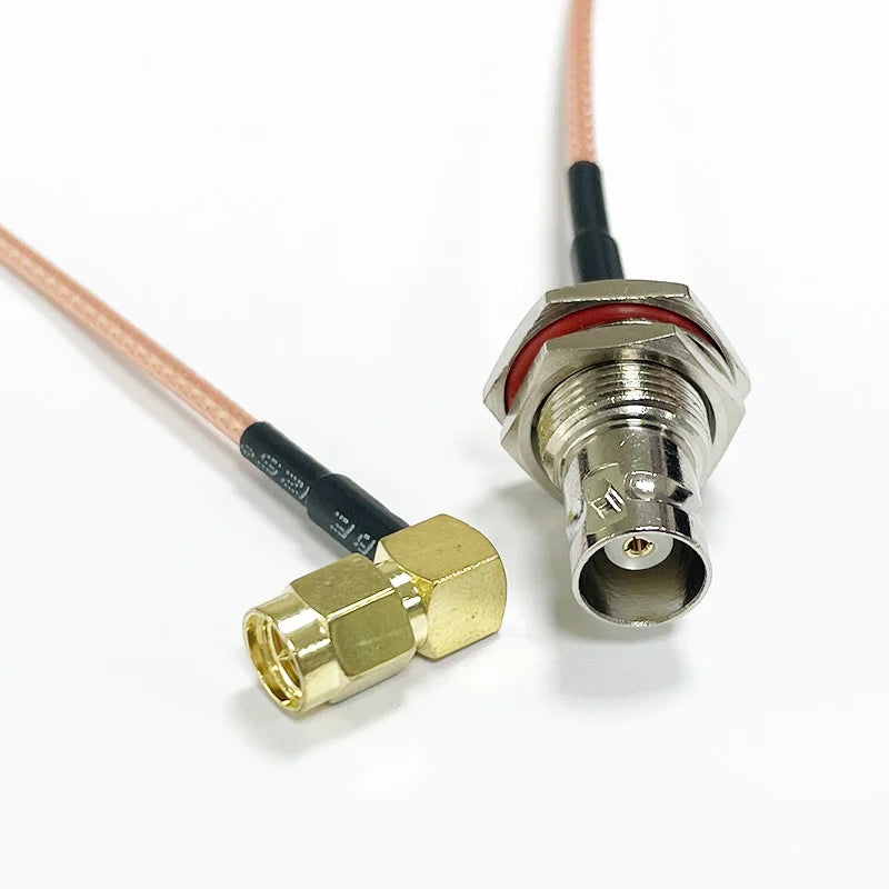 SMA to BNC Bulkhead Cable 50 Ohm SMA Male to BNC Female RG316 Coaxial Cable Jumper for Ham Radio Scanner Antenna Wi-Fi