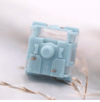 TTC Silent Bluish White Switches Tactile 42g Switch Rounded Sharp Tactility Long Spring Mechanical Keyboard RGB MX DIY Switch