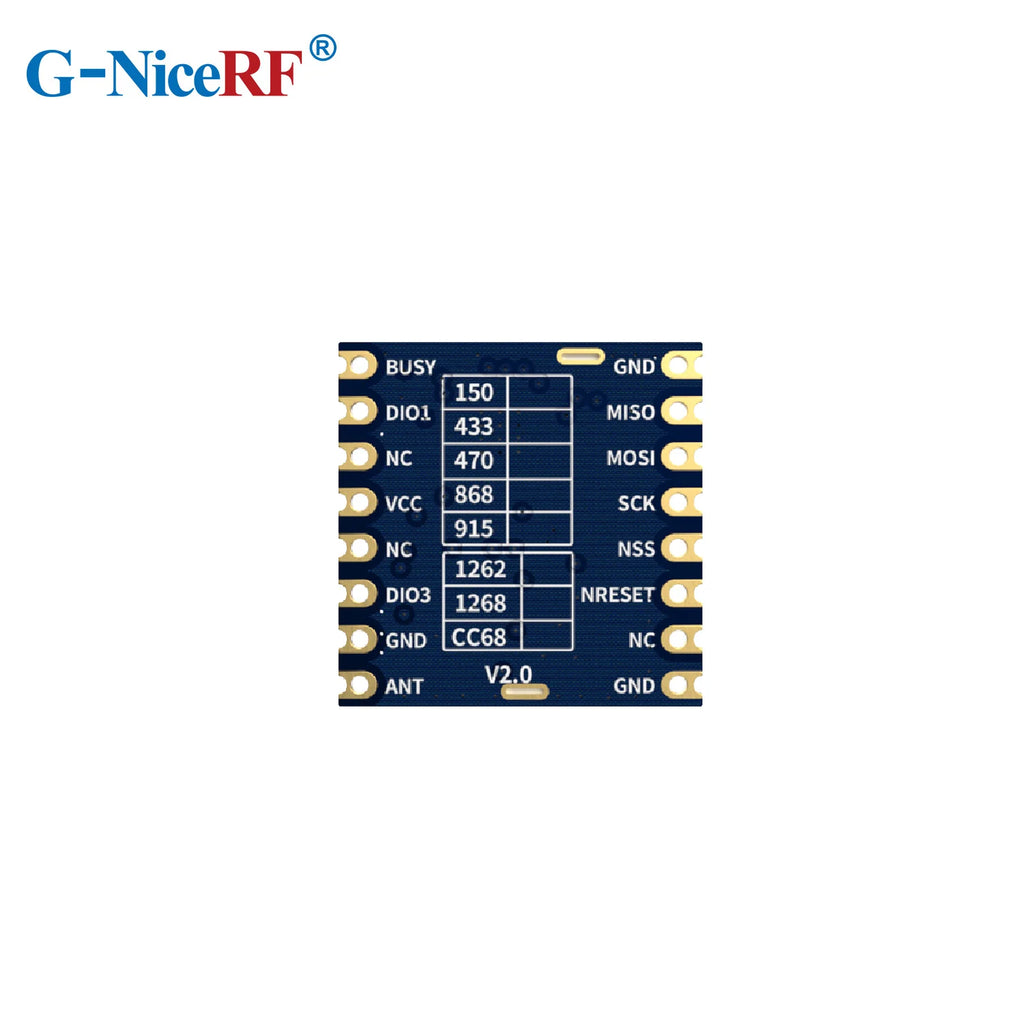 G-NiceRF | 2 PCS LoRa-CC68-TCXO FCC /CE Certified LLCC68 LoRa Wireless Transceiver Module With TCXO For Stable Communication