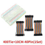Breadboard Jumper Wire Dupont Line Kit MB102 ZY-204 400 Tie Points Solderless PCB Breadboard DIY Mini Test Protoboard Kits