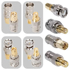 5/20Pcs BNC to SMA Adapter, BNC Q9 Female / Male to SMA Plug / Jack Straight RF Connector for Antenna / Extension Cable