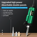 LUXIANZI 220V 50Hz Electric Suction Gun Vacuum Solder Sucker Tin Soldering Iron Desolder Pump Repair Welding Tools with Nozzle
