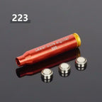 12GA 20GA .308 .223 5.45x39 7.62x39 9x19mm.338 Gauge Red Laser Bore Sighter Training Bullet Boresighter CAL Cartridge Caliber
