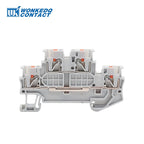 10Pcs PTTB 1.5/S Double Level Push-in Din Rail Terminal Block PT 1.5mm² Cable Electrical Wire Connector PTTB1.5 PTTB-1.5