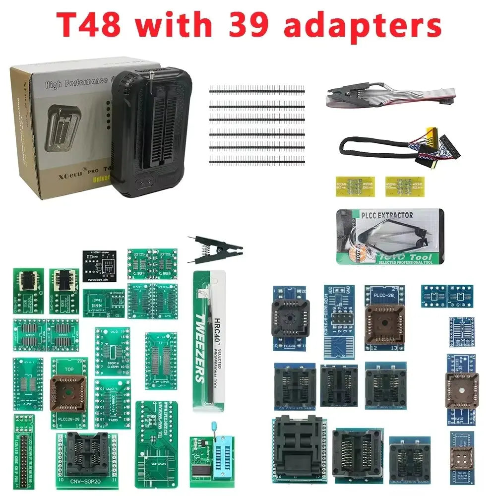 Original XGECU T48 (TL866-3G) Programmer Support 31000+ ICs for SPI/Nor/NAND Flash/EMMC BGA/TSOP/SOP/PLCC