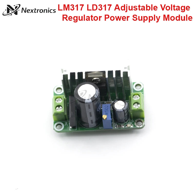 1PCS LM317 LD317 Adjustable Linear Voltage Regulator Power Supply Module Step Down with Rectifier Filter