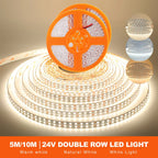 5mm 8mm Led Strip Light RA98 10mm PCB 2700K 3000K 3500K 4000K 5000K 6000K 5m 10m 24V 2835 120 240 LEDs Flexible Tape Lighting