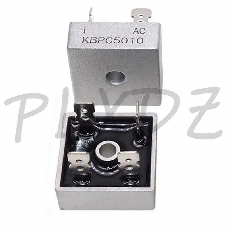 10Set KBPC5010 Diode bridge rectifiers diodes 50A 1000V KBPC 5010 power rectifier diode With Aluminum Heatsink
