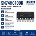 (10 pcs) SN74HC10N DIP-14/SN74HC10DR SOP-14 74HC10 Triple 3-Input NAND Gate 2V-6V