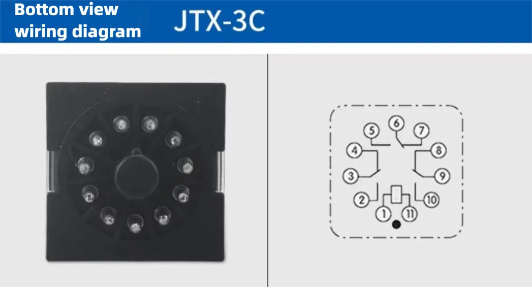 CHINT small electromagnetic relays JTX-2C JTX-3C 8-pin 11-pin AC220V AC380V DC24V DC12V intermediate relays
