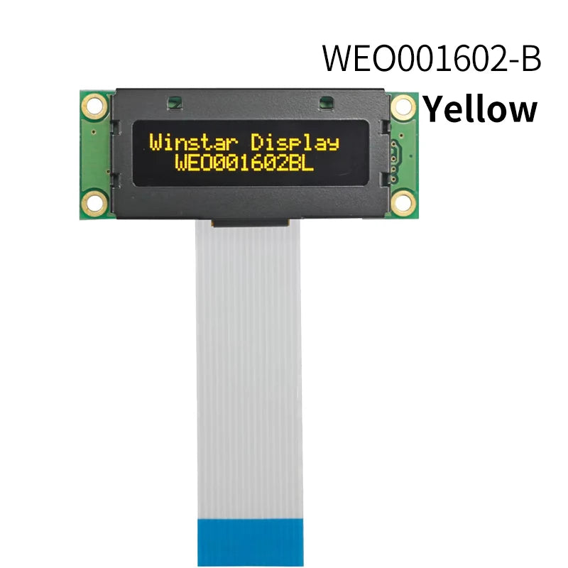COG Small Size 1602 LCD Module WS0012 16*2 1602 Panel 6800 8080 SPI 16x2 Character OLED Screen Display