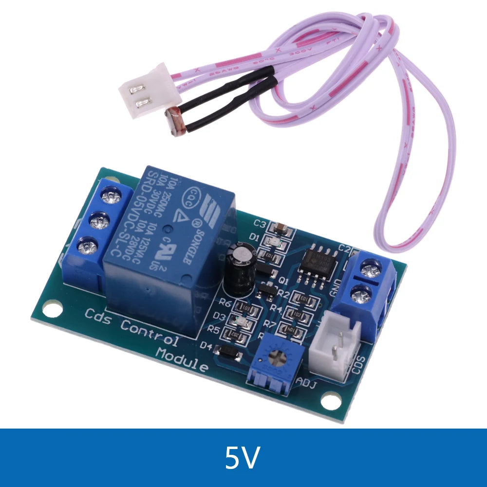 XH-M131 DC 5V / 12V Light Control Switch Photoresistor Relay Module Detection Sensor 10A Brightness Automatic Control Module