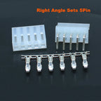 50sets CH5.08mm Housing Right Angle/Straight Wafer 2/3/4/5/6/7/8/9/10Pin 5.08mm Wire Connector Female Socket+Male Pin+Terminal