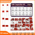 120pcs CBB Capacitor Assortment Kit Metallized Polypropylene Film Capacitors
