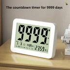 Digital Countdown Days Timer 9999-Day Count Down Clock Multi-Function Electronic Countdown Timer for Vacation Retirement Wedding
