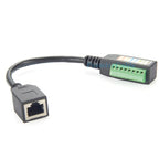 RJ45 8P8C Male to 8Pin Solderless Terminal Block Cable RJ45 to Screw Terminal Block Adapter RJ45 Screw Terminal Breakout Board