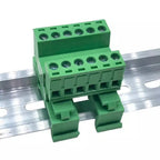 1Sets 2-20pin 2EDG-UKR-5.08mm Rail Terminal Block Pitch 5.08mm Screw Plug-in Terminal Blocks Connector Din Rail Mounting Instead