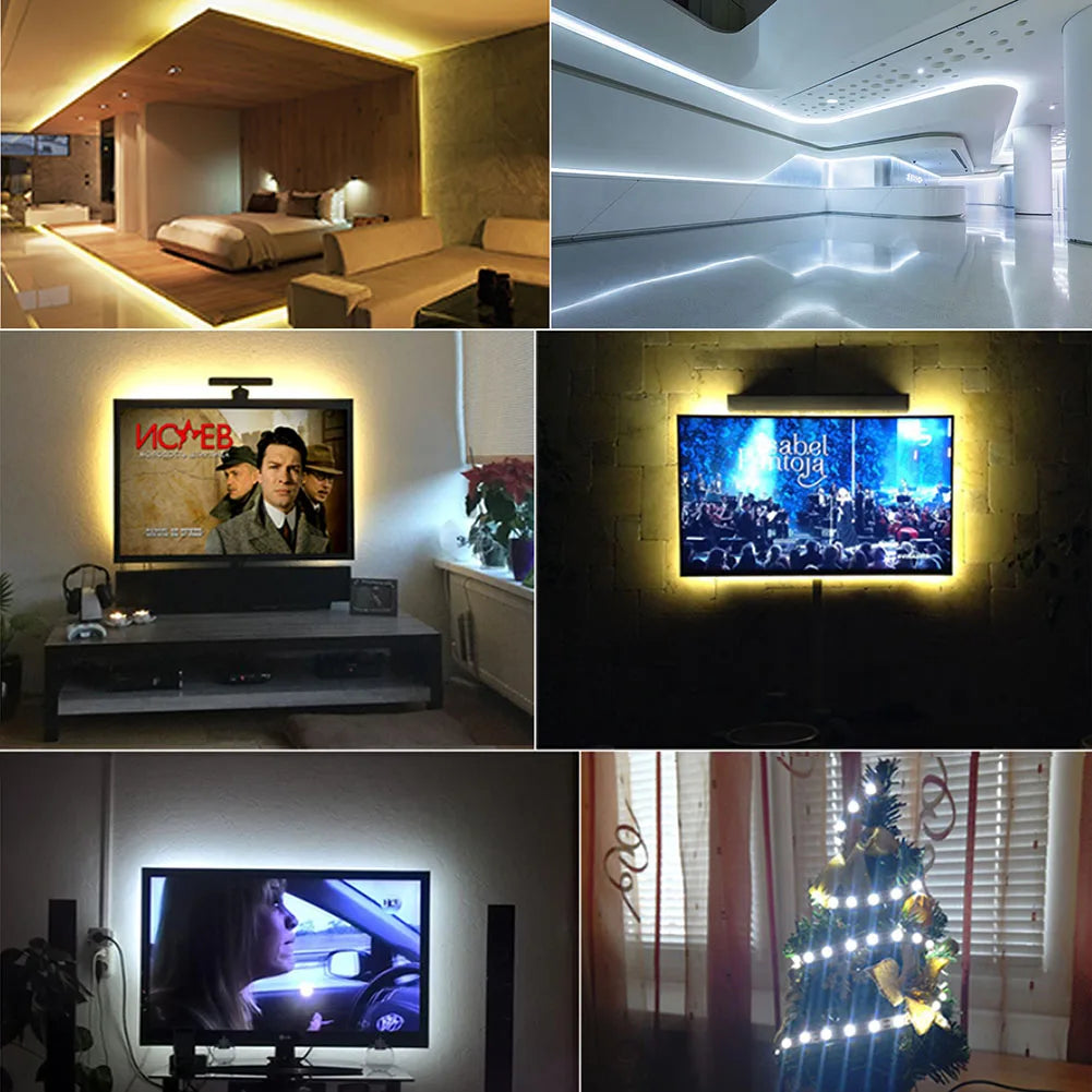5M LED Strip SMD 5050 5054 LED Tape Waterproof Ribbon Diode 12V 2835 Flexible Neon Lights 60/120Leds/m LED Lights for Room Decor
