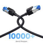 UGREEN CAT8 Ethernet Cable 40Gbps 2000MHz RJ45 to RJ45 Networking Cotton Braided Internet Lan Cord for PC Router PS5 RJ45 Cable