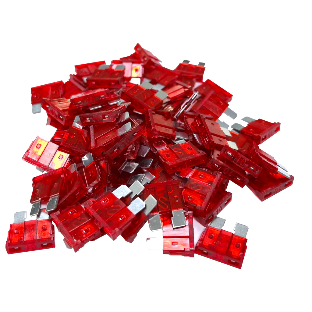 100Pcs Car Blade Fuses 3A 5A 10A 15A 20A 30A 40A Standard Auto Fuses ATO 12V 24V 32V Automotive Fuse