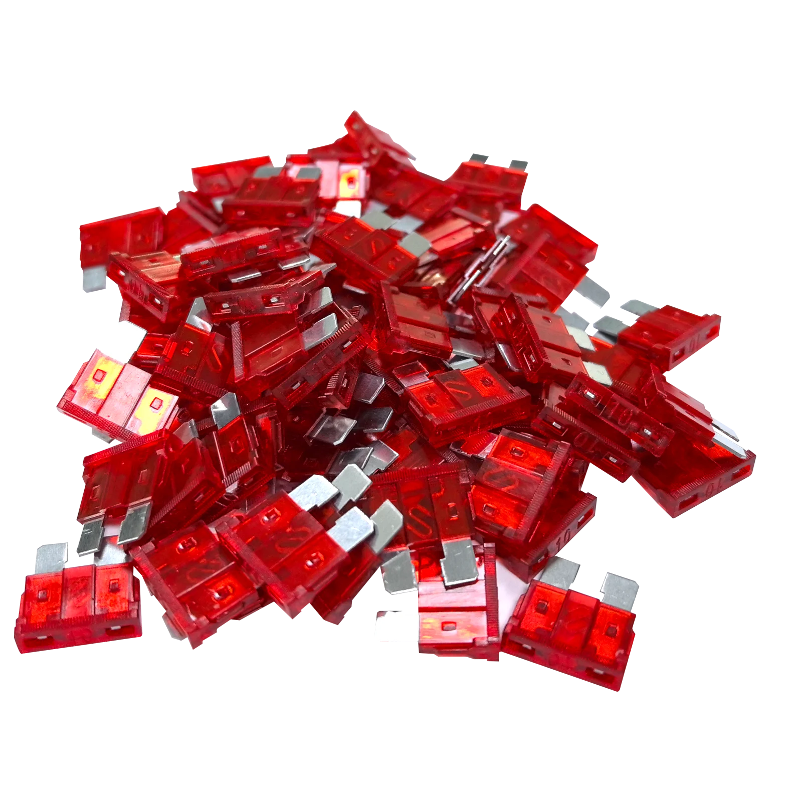 100Pcs Car Blade Fuses 3A 5A 10A 15A 20A 30A 40A Standard Auto Fuses ATO 12V 24V 32V Automotive Fuse